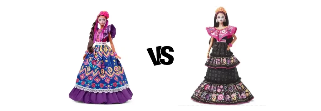 comparativa barbie catrina 2022 y 2021